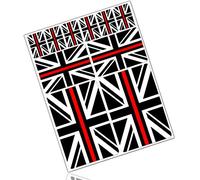 Biomar Labs® 10pcs Pegatina Bandera Nacional del Reino Unido UK Union Jack Thin Red Line Flag Vinilo Adhesivo Coches Cascos Motos Ciclomotores Bicicletas Ordenador Portátil D 41