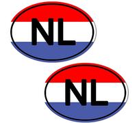 Biomar Labs® 2 pcs Pegatinas Bandera Nacional de Los Países Bajos Vinilo Adhesivo Autos Coche Motos Ciclomotores Bicicletas Ordenador Portátil B 207