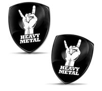 Biomar Labs 2 Pegatinas 3D de Gel Silicona para Coche Moto Bicicleta Ordenador Portátil PC Tablet Signo De Metales Pesados Heavy Metal KS 7