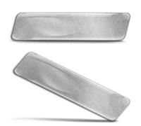 Biomar Labs 2 x Pegatinas 3D Gel Silicona Motocicleta Bicicleta Auto Ventana Puerta Teléfono Portátil PC Tablet Emblema Plata SP 1 S