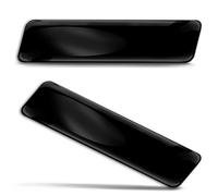 Biomar Labs 2 x Pegatinas 3D Gel Silicona Motocicleta Bicicleta Auto Ventana Puerta Teléfono Portátil PC Tablet Emblema Negro SP 1 B