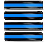 Biomar Labs® 4 x 3D Gel Pegatinas Adhesivos Emblema Bandera Reino Unido UK Union Jack Británica Thin Blue Line USA América Police Support Flag Coche Auto Moto Bici Ordenador F 35