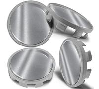 Biomar Labs Compatible con BMW Tapacubos de Centro de Ruedas, un Conjunto Tapas para Llantas de 4 Piezas 68 mm Plata CBS 8