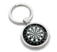 Biomar Labs® Llavero con Caja de Regalo de Metal en 3D para Hombres y Mujeres Bandera Dardos De Tablero De Dardos KK 195