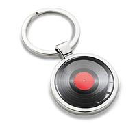 Biomar Labs® Llavero de Metal 3D con DJ Discos de Vinilo Record Party KK 183