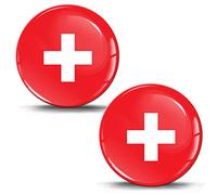 Biomar Labs Pegatinas Bandera 3D Gel Doming Emblema Adhesivo 2 Ud F 261