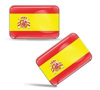 Biomar Labs Pegatinas Bandera 3D Gel Doming Emblema Adhesivo 2 Ud F 31