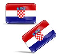 Biomar Labs Pegatinas Bandera 3D Gel Doming Emblema Adhesivo 2 Ud F 43