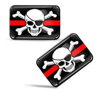 Biomar Labs Pegatinas Bandera 3D Gel Doming Emblema Adhesivo 2 Ud F 67