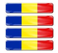 Biomar Labs Pegatinas Bandera 3D Gel Doming Emblema Adhesivo 4 Ud F 18/4-ka