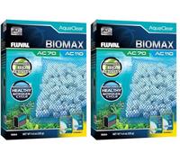 BioMax para Filtro Mochila para Acuario Fluval AquaClear AC70/110, 1 pc (Paquete de 2)