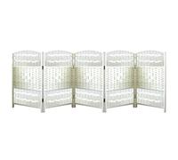 Biombo Corto, biombo Opaco Plegable, Separador portátil para Interiores, Ideal para oficinas, hogares y dormitorios (60 x 30 cm) (Amarillo, 60 x 30 cm, 6 Unidades)