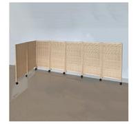 Biombo Corto Plegable De 8 Paneles con Ruedas, Pantalla Opaca De Privacidad, Ideal For Dormitorios Y Guarderías.(47.24 x 15.74in-7 Pieces)