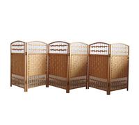 Biombo Corto Plegable, Tejido Opaco, 80 x 40 cm, Ideal para Interiores, Oficina, hogar y guardería (Amarillo, 80 x 40 cm, 6 Unidades)