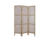 Biombo de 3 Hojas Ratan Natural Marron 135x2x180 cm