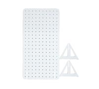 Biombo de Madera con Tablero Perforado (1 Pieza): biombo Independiente for el hogar, la Oficina y ferias comerciales.(White,Style 2)