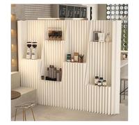 Biombo De Papel Plegable Para Privacidad, Biombos Biombo Plegable Retráctil Separador De Ambientes, Pantalla De Privacidad, Para Hoteles, Oficinas, Tiendas De Ropa(H160xW43xL200-300cm)