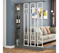 Biombo de pared moderno de madera para interiores con múltiples estantes, armario de almacenamiento temporal, separador de divisiones para el hogar, oficina, dormitorio