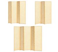 Biombo De Privacidad Plegable De Doble Lado, Biombo De Estilo Chino Tejido De Bambú, Divisor De Pared Decorativo, For Separación De Habitaciones En Dormitorio(180x40cm/71x15.7in,5-Panel)