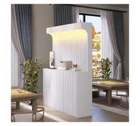 Biombo Divisor de Habitación Pantalla de Papel de Estante Luminoso, Divisor de habitación de acordeón Independiente, Utilizado para Sala de Estar, vestíbulo, salón, Tienda de Ropa(2X2M/6.5X6.5FT)