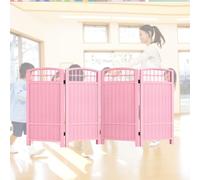 Biombo divisor plegable - Altura ajustable 80/100/120 cm Partición de privacidad portátil para dormitorio/sala de juegos - 6 paneles diseño ahorro de espacio (D 40 x 80 cm)