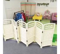 Biombo divisor plegable - Partición de privacidad ajustable para habitación de los niños, sala de estar y jardín - Juego de 4 piezas de altura 80/100/120 cm 40 x 80 cm cada panel