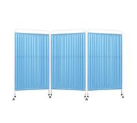 Biombo Independiente, Mampara De Privacidad De Un Solo Panel For Hospitales, Mampara Vertical con Ruedas Silenciosas De 360° For Salones De Belleza.(Color 4,3-Panel)
