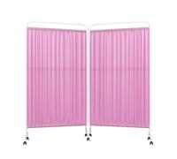 Biombo Independiente, Mampara De Privacidad De Un Solo Panel For Hospitales, Mampara Vertical con Ruedas Silenciosas De 360° For Salones De Belleza.(Color 2,2-Panel)