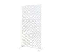 Biombo kekan para interior acero 200x100x50cm - blanco [casa.pro]