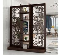 Biombo multifuncional de madera y estantería de privacidad para el hogar, oficina, recibidor, armario decorativo de 140 cm, estantes para una elegante nización del espacio