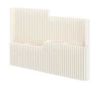 Biombo Plegable Retráctil Separador De Ambientes De Papel Pantalla De Privacidad, Biombos Plegables Para Espacios, Para Oficina, Casa, Hogar(White1,H200xW43xL200-300cm)