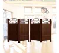 Biombo plegable - Separador de habitación ajustable de 7 piezas para dormitorio, habitación infantil y jardín - Opciones de altura: 80/100/120 cm, separador portátil, decoración elegante.