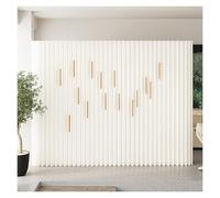 Biombo Retráctil De Papel Plegable, Biombos De Papel Y Mamparas De Privacidad Plegables, Separador De Ambientes Deformable Para Interiores, Para Hoteles, Oficinas(L3xH2xW0.43m)