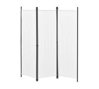 Biombo separador de 3 paneles huesca 171 x 150 cm blanco [en.casa]