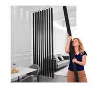 Biombo Separador de ambientes Independiente de Aluminio, Moderno Poste Divisor de Listones metálicos, instalación sin taladros,biombo Decorativo(7root,160cm/62.9in/5.24ft)