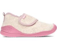 Biomecanics 221295B Zapatilla de Casa Fabricada en Fieltro y con Cierre de Velcro Color Beige con Detalles en Color Rosita Claro. Talla 31 EU.