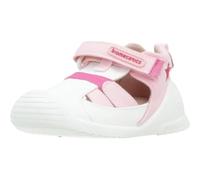 Biomecanics 252182-B050 Sandalias NiñaTextil Blanco y Rosa Estrella NIÑA Sandalias Blanco 22