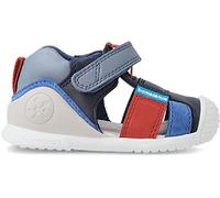 Biomecanics Sandalias cerradas de bebé niño tipo cangrejeras con logotipo y cierre adherente. Azul marino 18