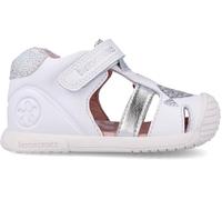 Biomecanics Sandalia de niña 262108 Peces Biogateo Casual de la talla 22 en color BLANCO_PLATA_C313