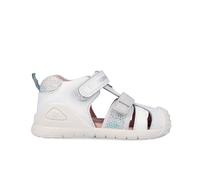 Biomecanics Sandalia de niña 262111 Urban Biogateo Casual de la talla 19 en color BLANCO_PLATA_B313
