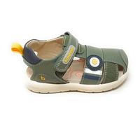 Biomecanics Sandalia de punta cerrada para niño, verde, suela ergonómica, interior de piel, modelo 262234, Verde, 34 EU