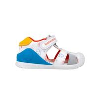 Biomecanics SANDALIA ESTAMPADA BLANCO Y YEMA