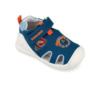 Biomecanics Sandalia para niño 262185 Biogateo Lona Casual de la Talla 19 en Color Petrol_A556
