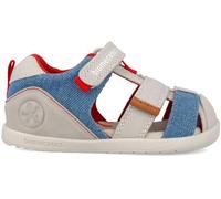 Biomecanics Sandalia para niño 262199 Wider Barefoot Lona Urban de la talla 21 en color BEIGE_AZUL_A371