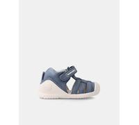 Biomecanics Sandalias cerradas de bebé niño tipo cangrejeras con logotipo y cierre adherente. Azul 18