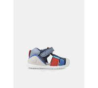Biomecanics Sandalias cerradas de bebé niño tipo cangrejeras con logotipo y cierre adherente. Azul marino 19
