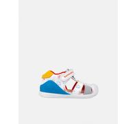 Biomecanics SANDALIA ESTAMPADA BLANCO Y YEMA