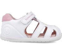 Biomecanics Sandalias para niña 252166 Twin de la Talla 23 en Color Blanco_Rosa_D113