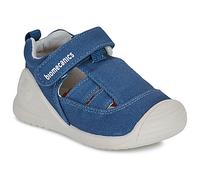 Biomecanics Sandalias planas BIOGATEO CANVAS in Azul 18