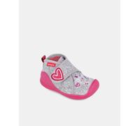 Biomecanics Zapatilla de casa unicornio de bebé niña con puntera reforzada. Gris 18